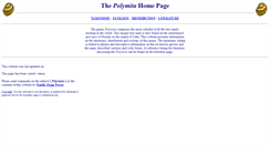 Desktop Screenshot of polymitahomepage.com